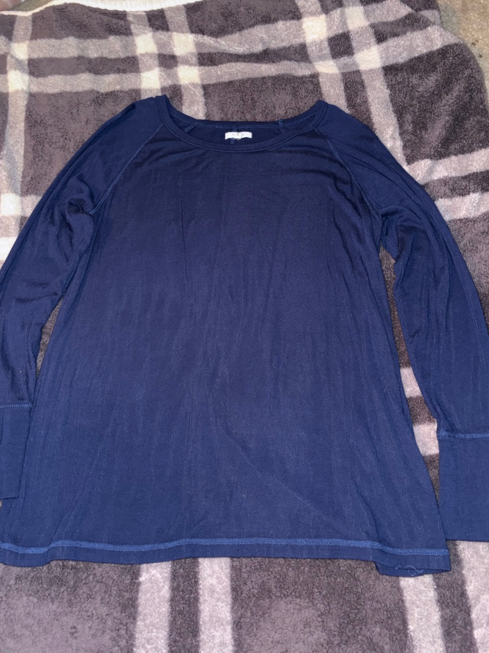 Maurices Navy Long-Sleeve Crewneck Tee